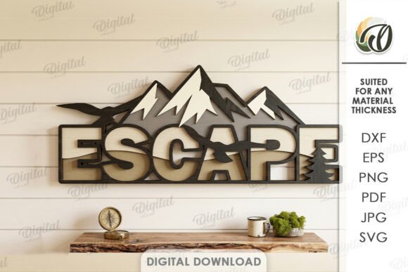 3D Camping Decor Laser Cut Designs
