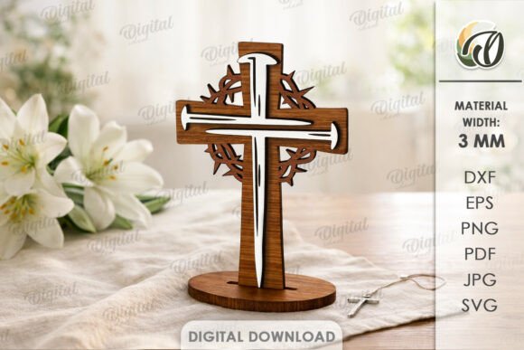 3D Christian Standing Cross Laser Cut: A Guide to Digital Files and Craftsmanship