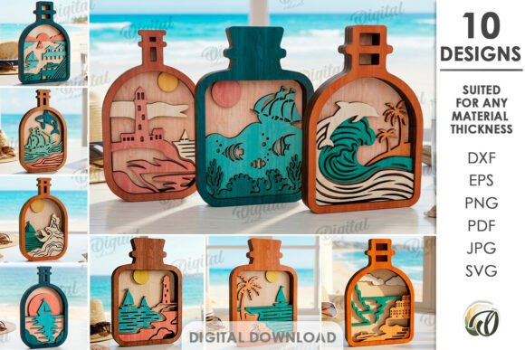 3D Decor in Bottles Bundle Laser Cut: A Strategic Guide to Digital Craft Assets