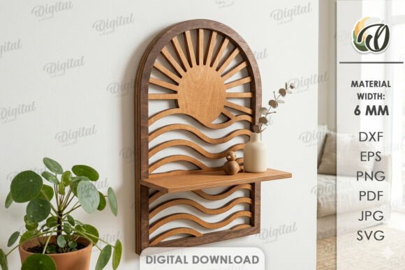 3D Decorative Shelf Laser Cut Designs