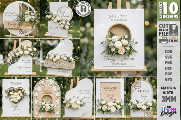 3D Floral Wedding Welcome Signs Bundle: A Practical Guide for Laser Cutting Workflows