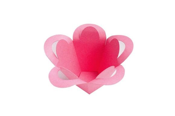 3D Flower Bowl Favour Bag Paper