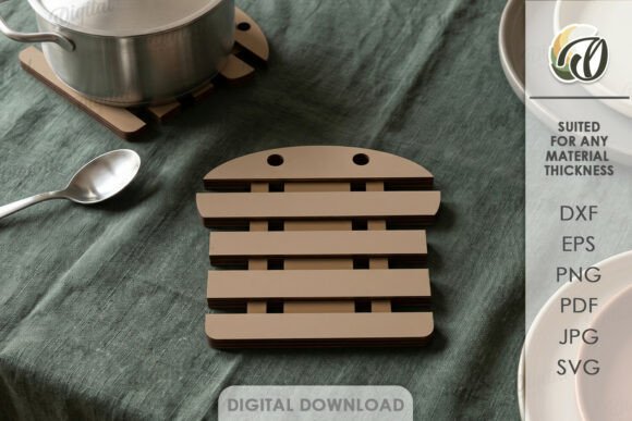 3D Hot Pad Laser Cut: Digital Designs for Crafters