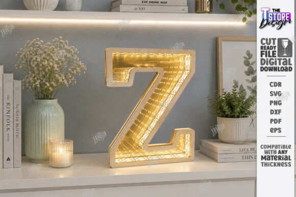 3D Infinity Mirror Letter Laser Cut CNC: Elevating Modern Design Aesthetics