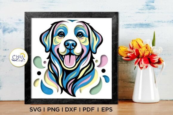 3D Labrador Retriever Shadow Box SVG: A Guide for Creators