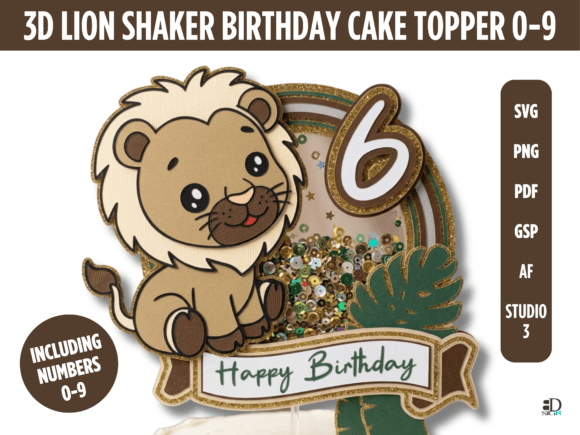3D Lion Shaker Birthday Cake Topper 0-9: The Ultimate Safari Celebration Guide