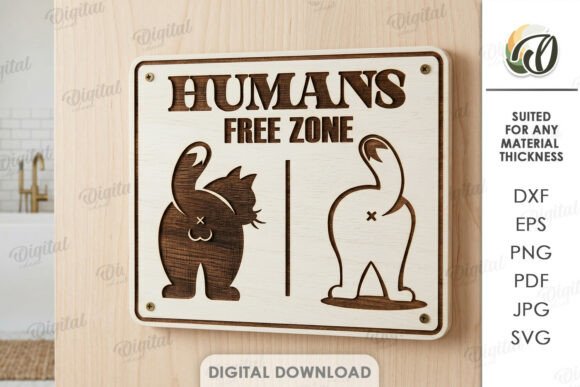 3D Sarcastic Decor Laser Cut: Digital Files for Creators