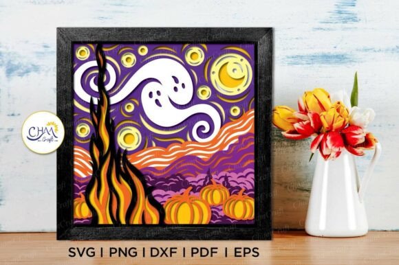 3D Stary Night Halloween Shadow Box SVG: A Creative Guide for Makers