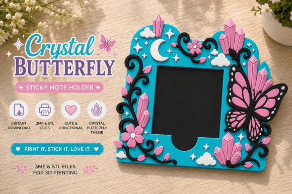 Butterfly Sticky Note Holder 3d Print: A Practical Guide to Custom Desk Organization