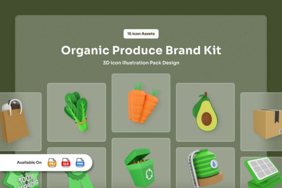 Fresh Organic Farming 3D Icons: A Practical Guide for Modern Branding