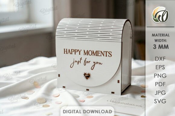 Mastering the Art of 3D Gift Box Laser Cutting with Happy Moments SVG Designs