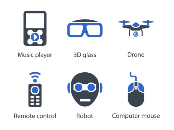 Technology Device Icon Set 2: Design Essentials