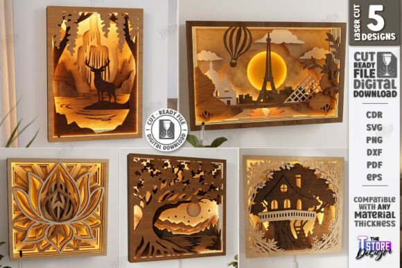 Transforming Digital Designs into Luminous Reality with the 3D Layered Light Boxes Art Laser Bundle