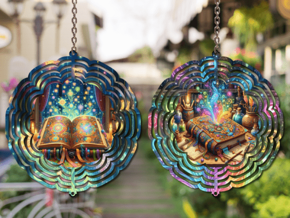 Transforming Outdoor Spaces with the Magic Books Wind Spinner PNG