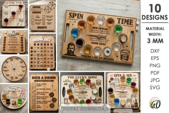 Unlocking Creativity with the 3D Drinking Games Bundle Laser Cut: A Digital Design Revolution